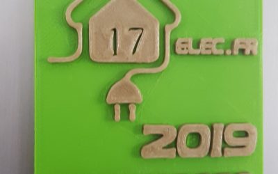 17elec.fr imprime en 3D une magnet pour ses clients Rochelais